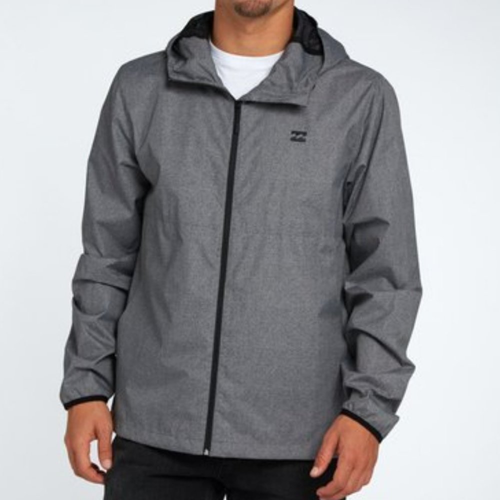 Billabong Gray Windbreaker Jacket